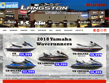 Tablet Screenshot of langstonmotorsports.com